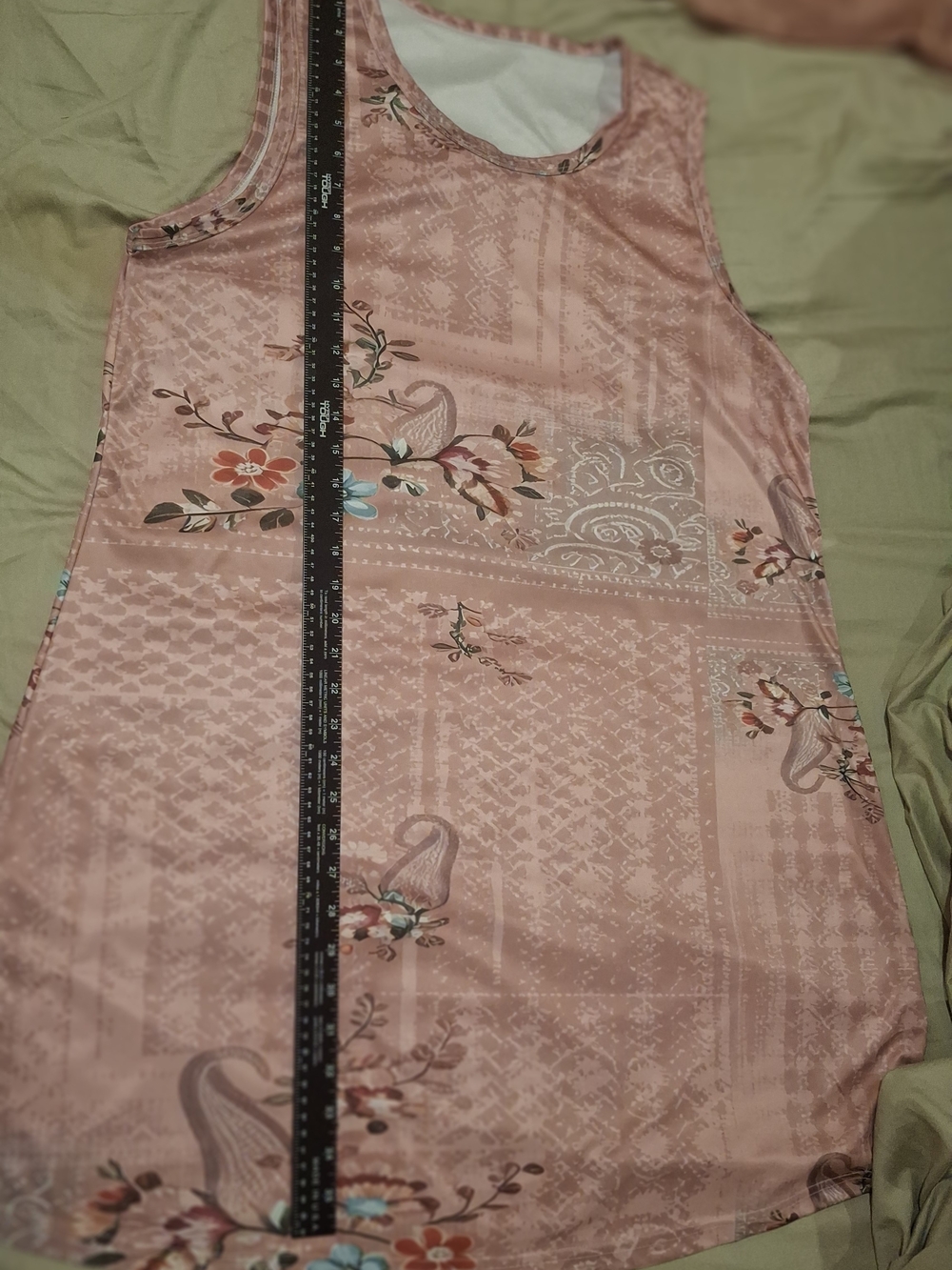 Sleeveless Pink Floral Dress Plus Size - Picture 5 of 13